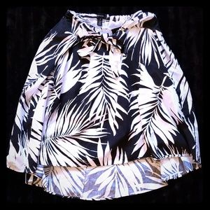 Hi-lo skirt with bow on waist